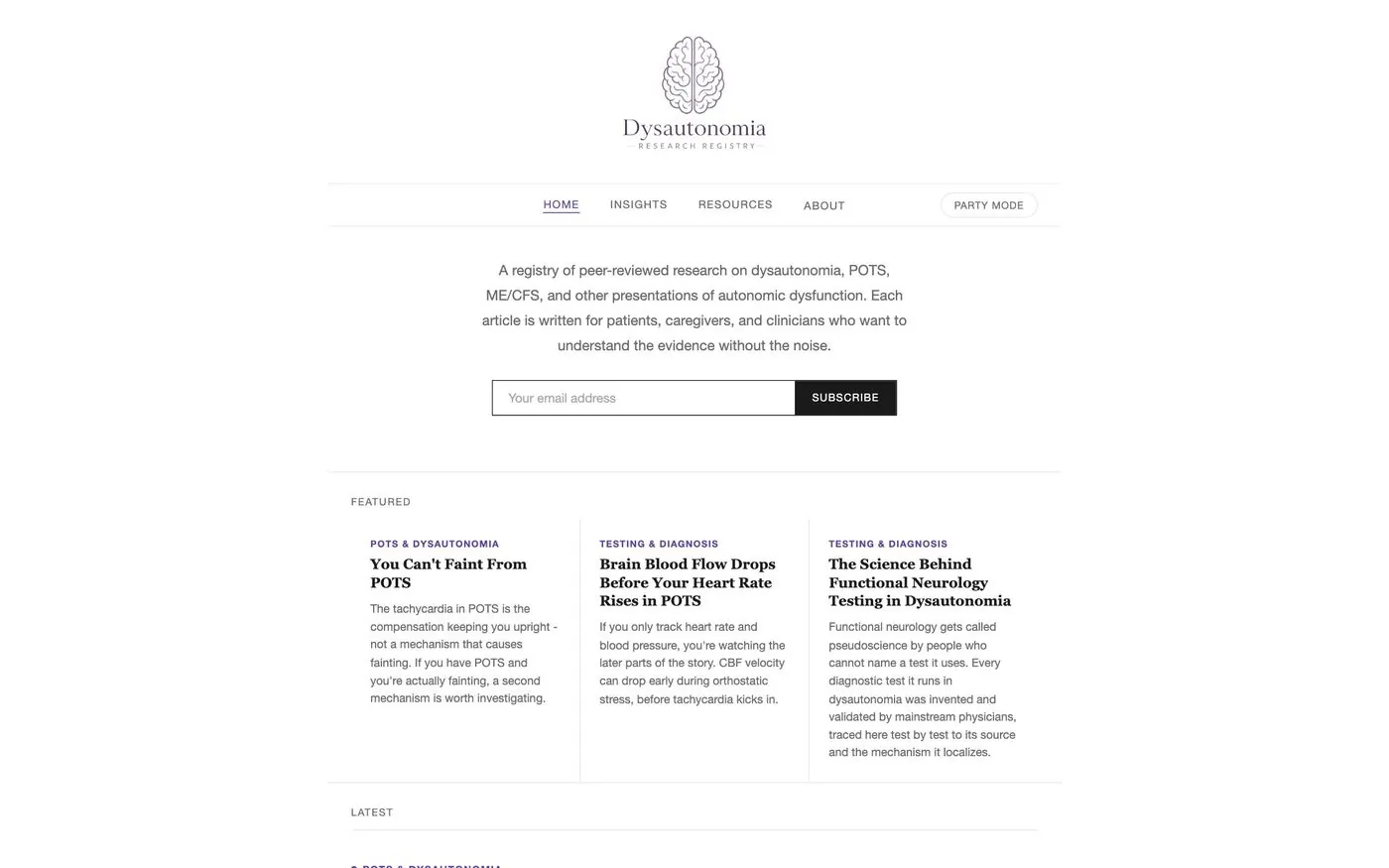 dysautonomiaresearch.com